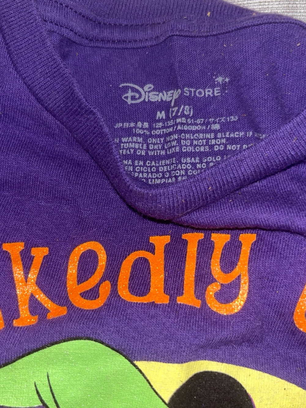 Disney Purple Minnie Mouse Witch Halloween Tee - Picture 2 of 3